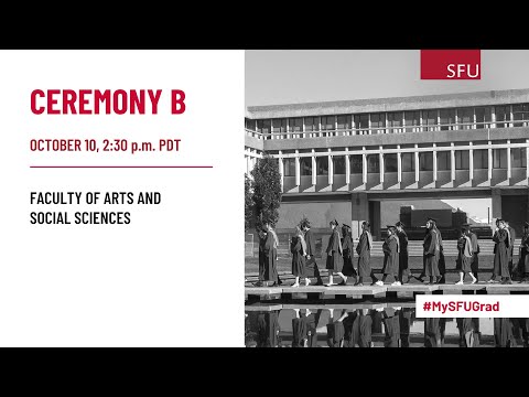 SFU Convocation October 2024 - Ceremony B (Closed Captioned)