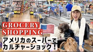 アメリカのスーパーで買出し！色々と文化が違いすぎる😱〔#1079〕