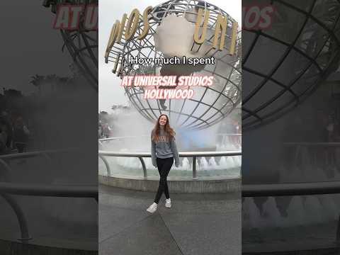 How much I spent today at 📍Universal Studios Hollywood #universalstudios #travelvlog #shorts