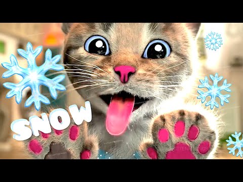 CUTE LITTLE KITTEN ADVENTURE OF SNOW 😺❄️ PLAY CAT CARE GAMES FOR BABY TODDLERS AND FOR KIDS #1150