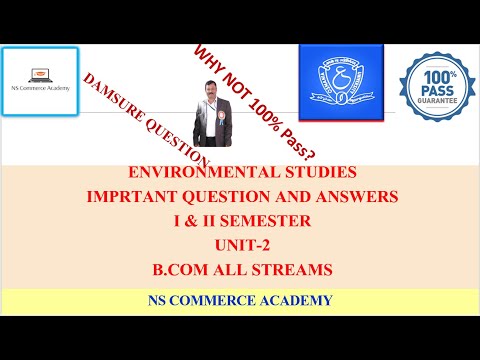 EVS IMP2 - ENVIRONMENTAL STUDIES 1&2 SEMESTERS - B.COM ALL STREAMS - O.U