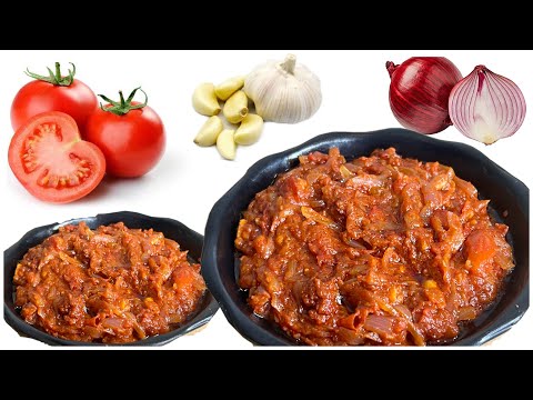 टमाटर, प्याज़, लहसुन की चटपटी चटनी ऐसे बनाये।Tomato,Onion,Garlic Chutney | Chutney Recipe