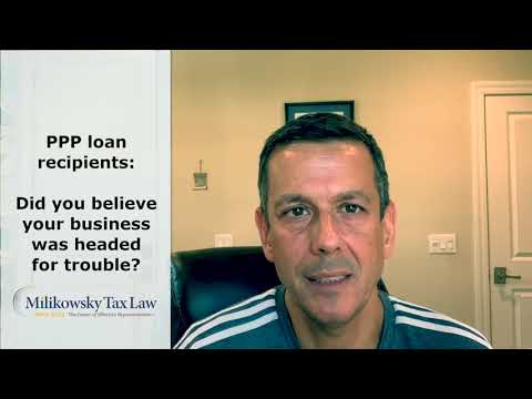 John Milikowsky: Milikowsky Tax Law Criminal exposure and the SBA PPP