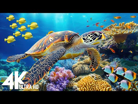 Ocean World 4K - Scenic Sea Wildlife Film With Calming Music, Sea Animals for Relaxation #2