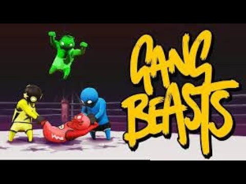 Playing GangBeasts with my boyfriends (that was a joke)