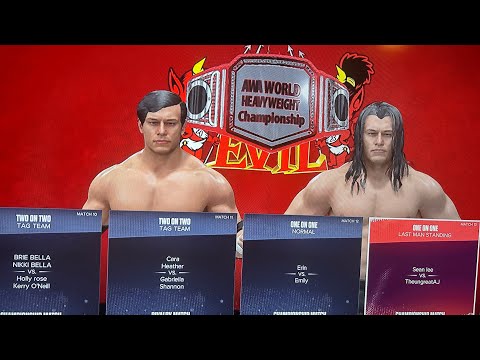 AWA NEW YEARS EVIL PPV: Sean Lee vs Theungreataj. Last Man standing Match