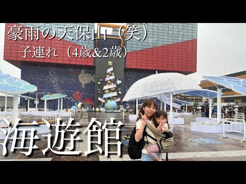 【雨の日♪】天保山の海遊館にやってきました♪（4歳＆2歳子連れおでかけVlog）