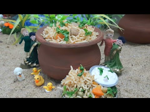 Miniature Veg Pot Biryani 😋😋 || Miniature Cooking||Miniature Veg Pot Biryani Part 1 #shorts