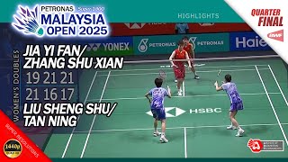 Jia Yi Fan / Zhang Shu Xian vs Liu Sheng Shu / Tan Ning | Malaysia Open 2025 | SF WD Highlights