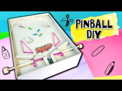 How to make a CARDBOARD PINBALL - Cardboard games and crafts