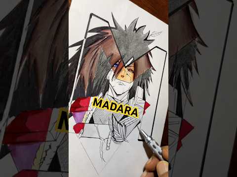 Madara Anime drawing #anime #animedrawing #animestyle #madara #madarauchiha #sketching  #drawing