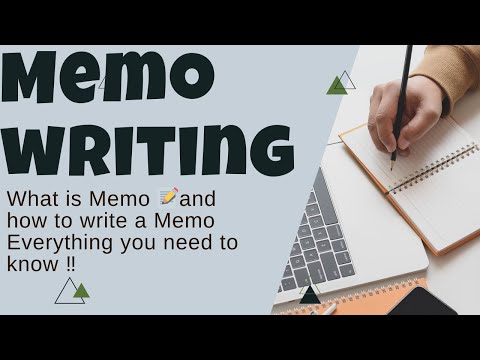 MEMO writing|structure of Memo| Tips for Memo writing