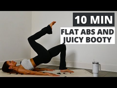 10 Min Flat Abs & Juicy Booty Pilates Workout At Home