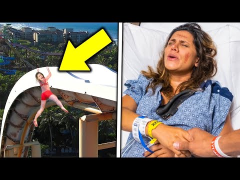 Andrea fell off the water slide, then.. (The Royalty Family)