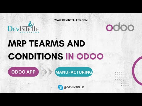 MRP Tearms and Conditions in Odoo