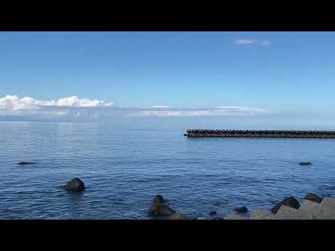 Shikabe , calm sea, mid August , Hokkaido 2022