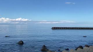 Shikabe , calm sea, mid August , Hokkaido 2022