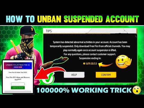 How To Recover Free Fire Suspended Account | FF Suspended id Recover 100% | FreeFire id Unban Trick