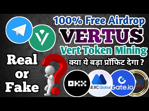 🚀 VERTUS Free Airdrop Update//Vertus News//Vertus Extra Token Earning//Free Airdrop/Free Crypto