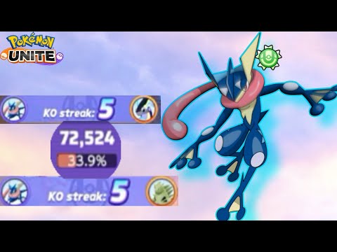 Greninja is enough for the whole team in Pokemon unite🔥|Mh games channel |