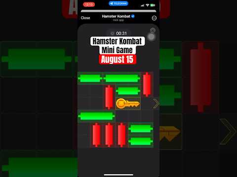 August 15 - Hamster Kombat Mini Game puzzle unlocked