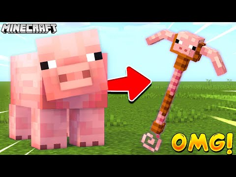 Minecraft But MOBS are WEAPON!