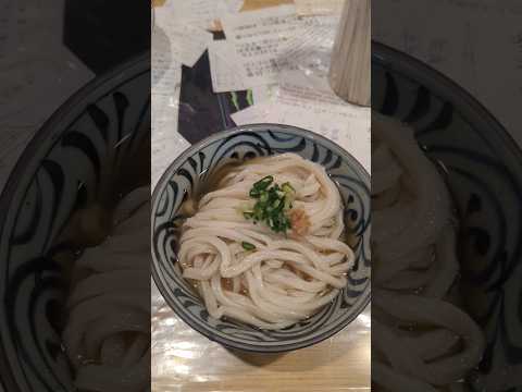 【讃岐うどん】深夜２時まで営業しているうどん屋さん✨瓦町駅から徒歩５分！牡蠣か魚介類の独特な出汁と程よいコシの麺✨