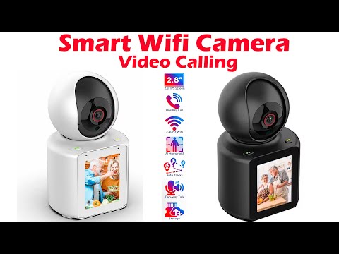 Video Calling Smart Wifi Camera with 2.8 Inch IPS Screen FHD 1080P One-Key Call IP Camera Two-way