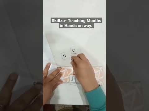 Skillzo-Teach months to your child in hands on way. #funlearning #trendingshorts #handsonactivities