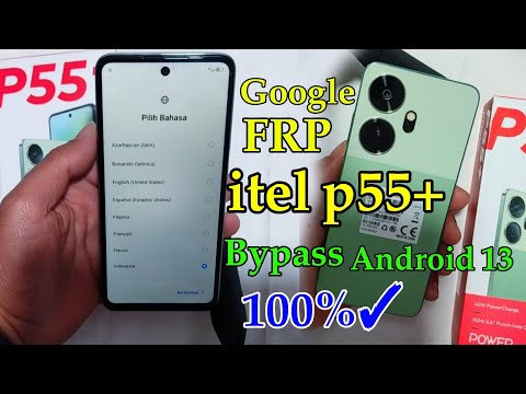 itel p55+ (P663LN) Google FRP Bypass Android 13 itel p55 plus Google Account ✅