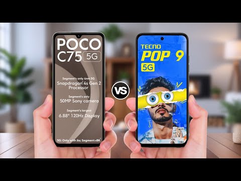 POCO C75 5G Vs Tecno POP 9 5G