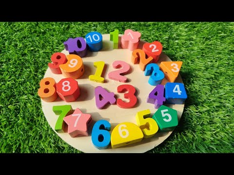 Best Learn Shapes, 1 to 10 Numbers, Counting 1 to 10 with wooden puzzle game, numbers 1to 10, 12345