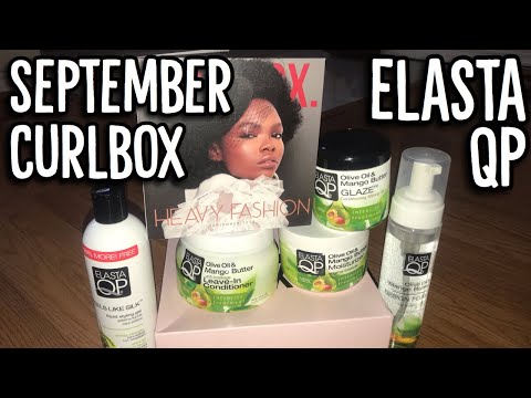 SEPTEMBER 2019 CURLBOX | ELASTA QP OLIVE OIL & MANGO BUTTER COLLECTION | UNBOXING