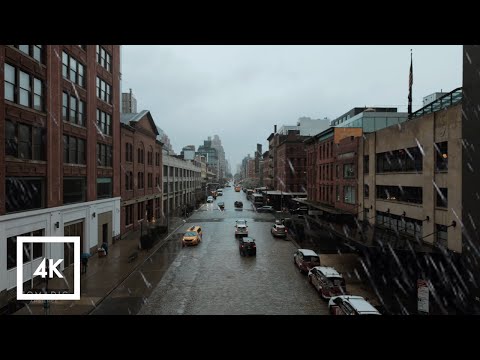 The High Line, Rain Walk in New York to Little Island