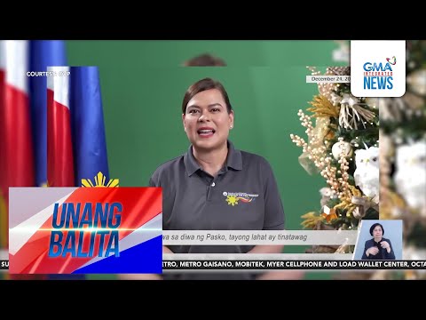 VP Duterte sa pagdiriwang ng Pasko – "Maging mapagpatawad, bukas-palad, at... | Unang Hirit