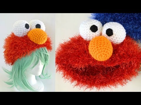 Crochet Elmo Hat Tutorial