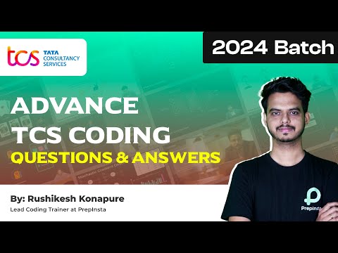 TCS Advanced Coding Questions and Answers 2024