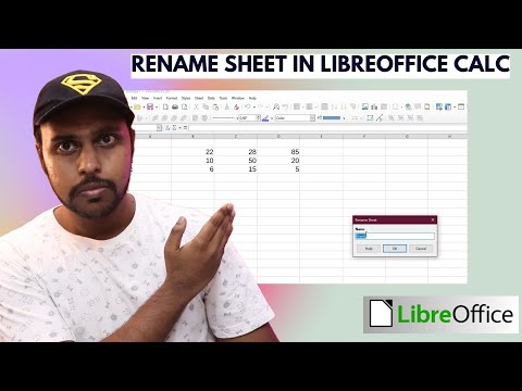 How to rename sheet in libreoffice calc | rename sheet libreoffice calc