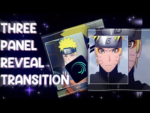 AE inspired Three Panel Reveal Transition | Alightmotion