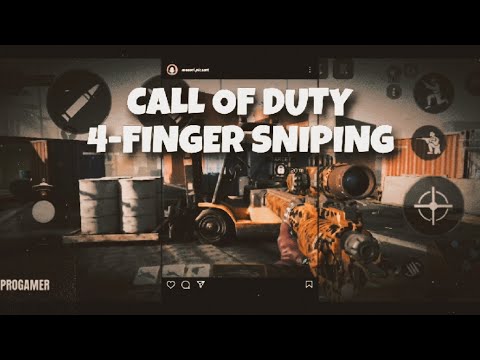 Call Of Duty Mobile - 4 Finger Sniping with Outlaw ( Hardpoint Match )