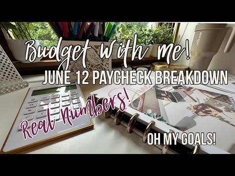 Budget With Me - Paycheck #2 *Real Numbers* | Inconsistent Income | Oh My Goals Budget + Planning