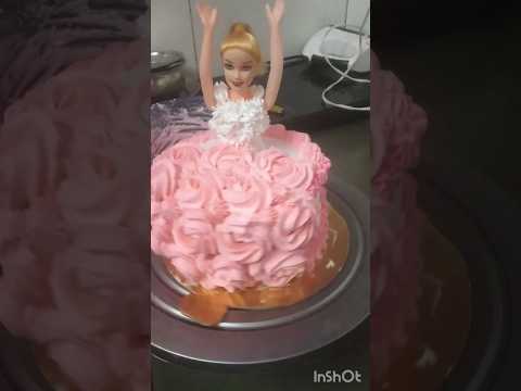 strawberry flavored Doll cake#cake #dollcake #strawberrycake #newsong #viralsong