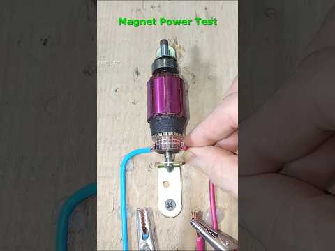 Amazing Tips and Hacks! 12v DC Motor Power Test Using Magnet #shorts #diy #tips #motor