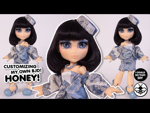 🐝💙CUSTOMIZING MY OWN BJD!!💙🐝 THE HONEY DOLL - BLUE!!! 💙🐝