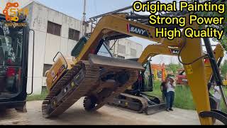 SANY SY75-8 7 ton excavator powerful demonstration