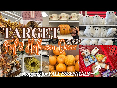 NEW! TARGET FALL & HALLOWEEN DECOR 2024! SHOPPING FOR🍁FALL ESSENTIALS🛒🍂🎃AUTUMN VLOG #target