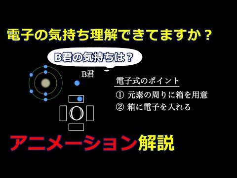 【京大院卒が独自解説】電子の気持ちを理解すると電子配置が明快！結合のでき方をアニメーションで解説します！電気陰性度とは？