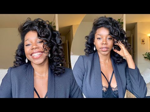 QUICK & EASY Wand Curls On Natural Hair!