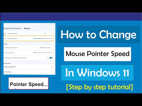 How to Change Mouse Pointer Speed on Windows 11 - Change Mouse Settings