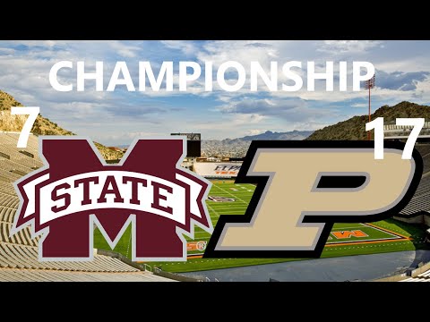 NCAA 14 Mascot Mashup Tournament Meme Team Side: 7 Mississippi State VS 17 Purdue CHAMPIONSHIP